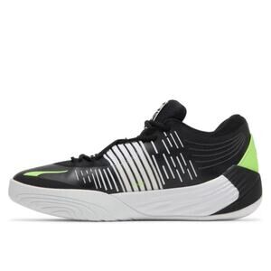 NIB PUMA Fusion Nitro Running Shoes Black Green Glare Size 13